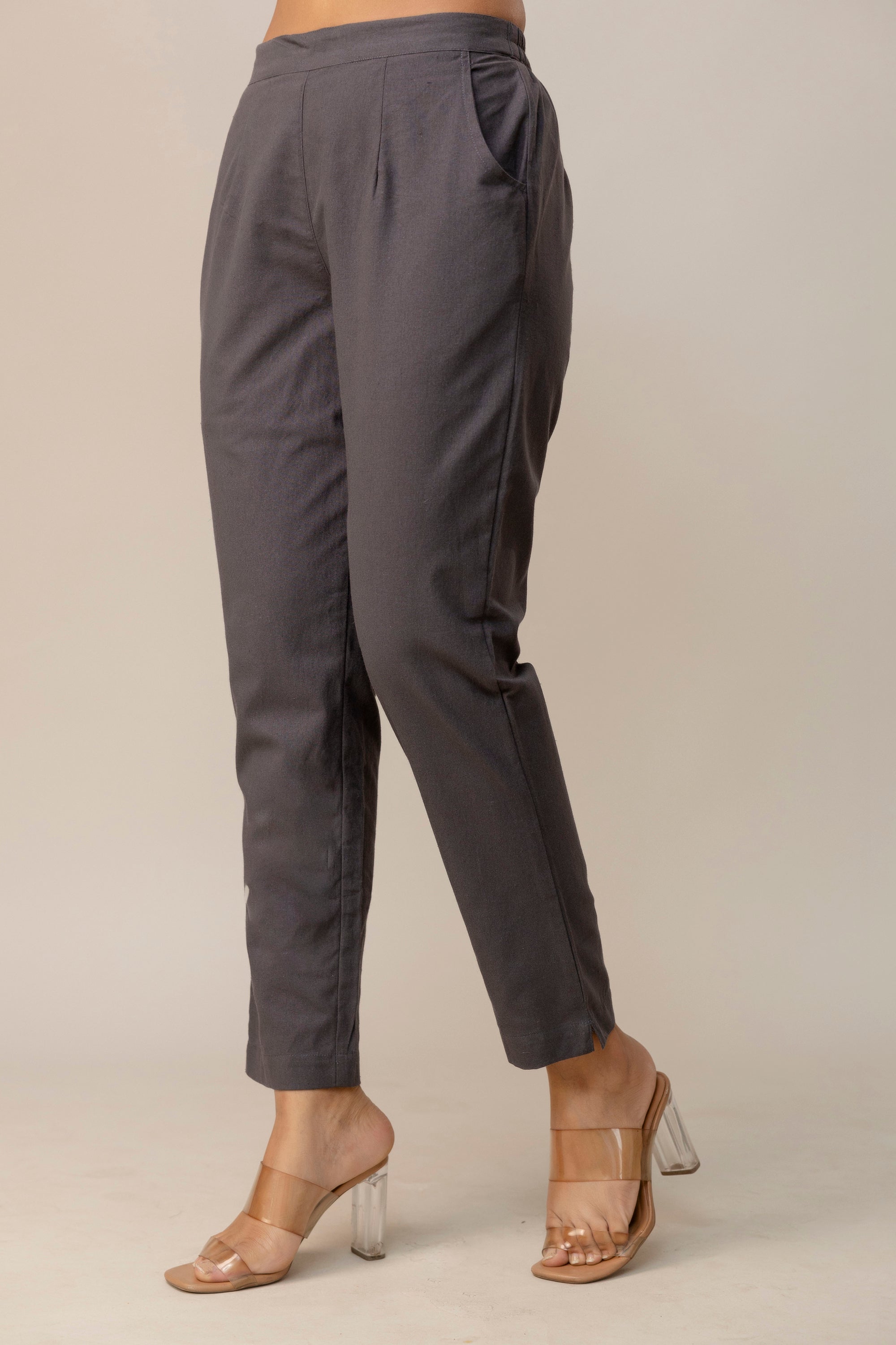 Sassy Cement Grey Cotton Pants – Swag Sanskriti