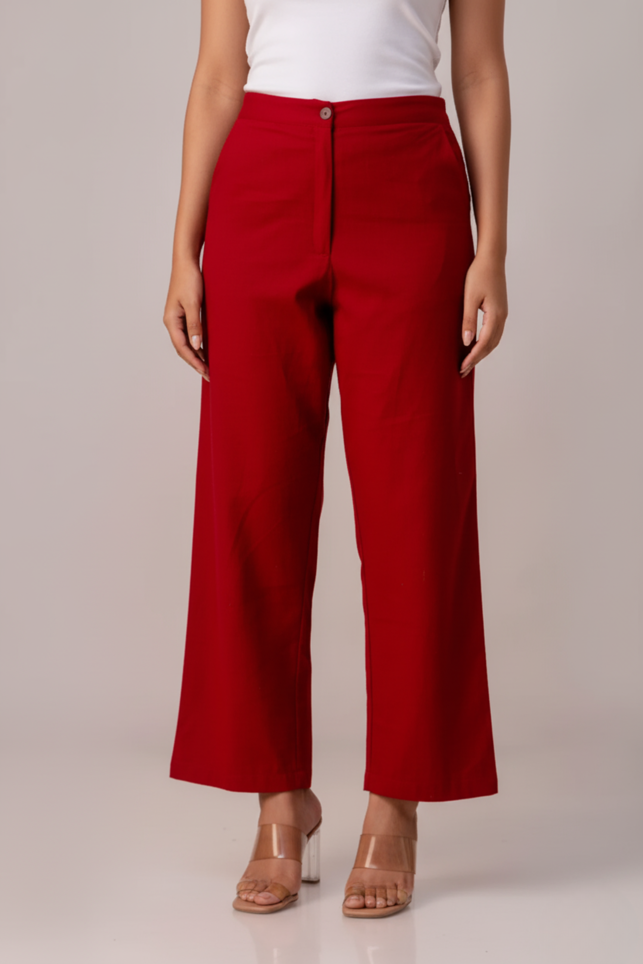 Maroon Sassy Wide Leg Pant