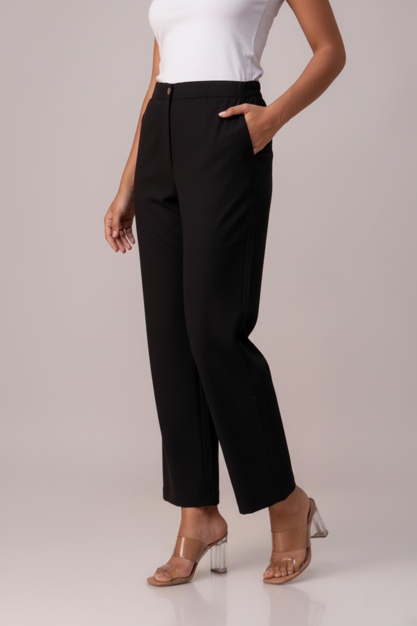 Black Sassy Wide Leg Pant