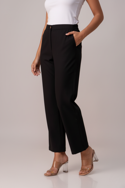 Black Sassy Wide Leg Pant