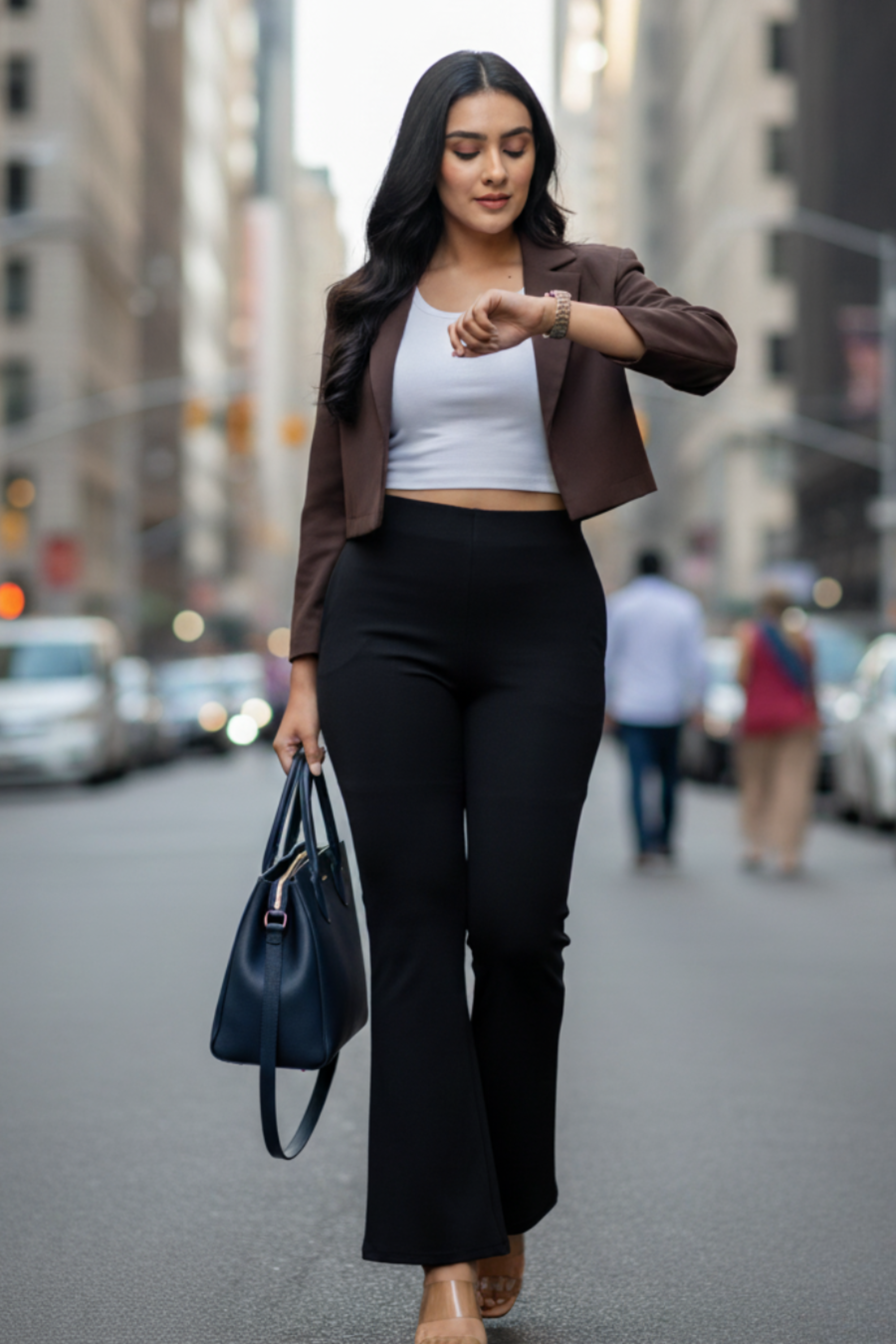 Black Sassy Flare Pants