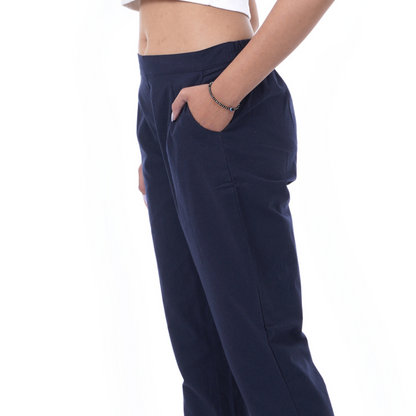 All-Day Comfort Navy Blue Pants