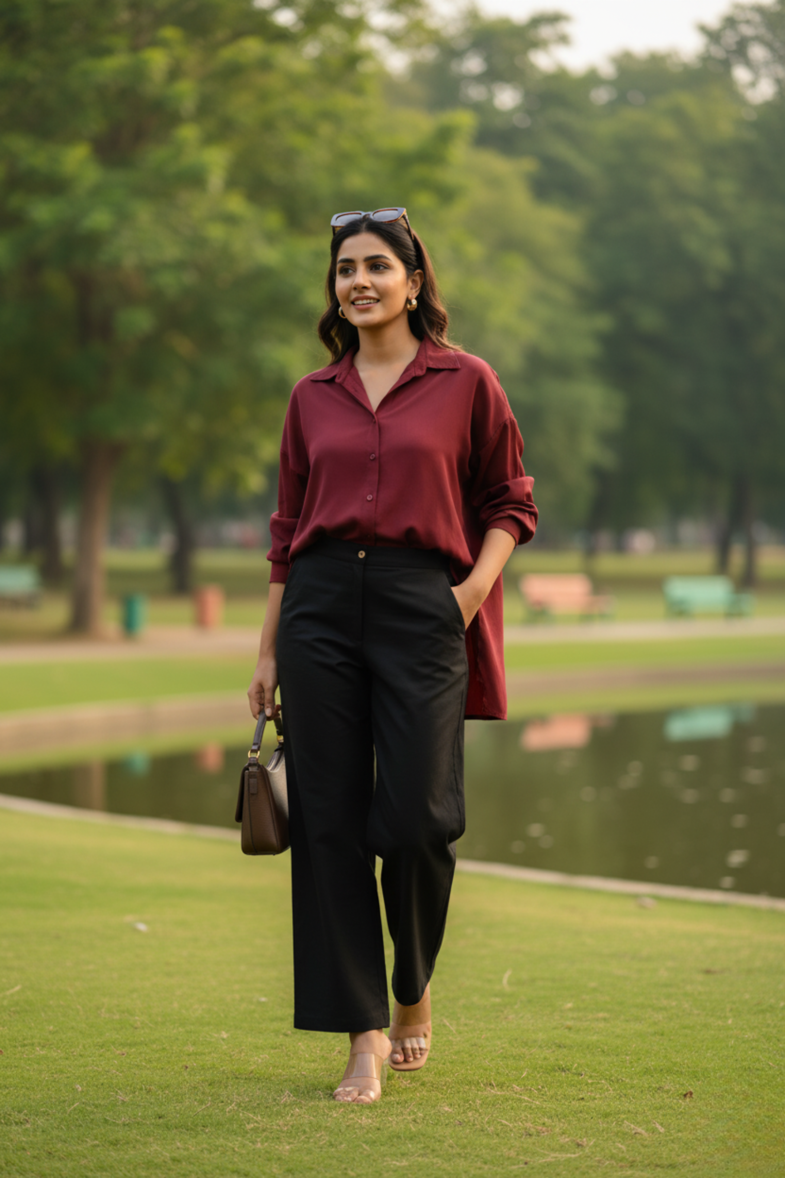 Black Sassy Wide Leg Pant