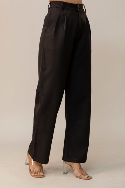 Sassy Black Korean Pants