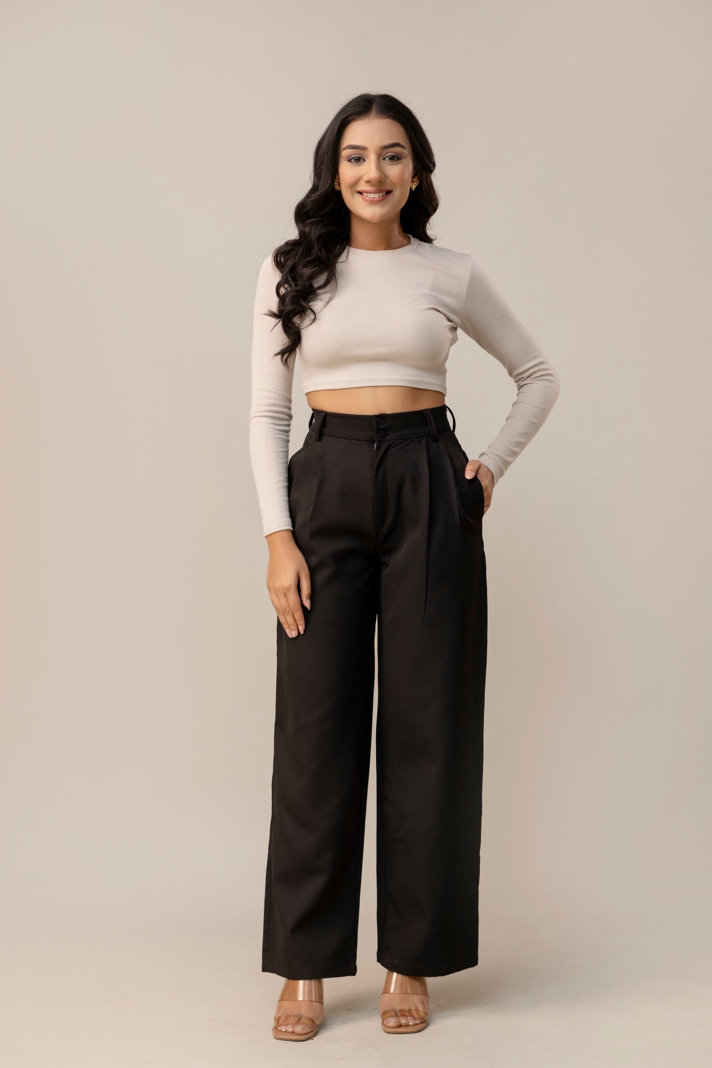 Sassy Black Korean Pants
