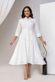 White Airy Linen Dress