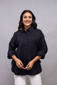 Black Women Oversized Shirt