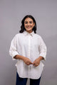 White Women Oversized Shirt