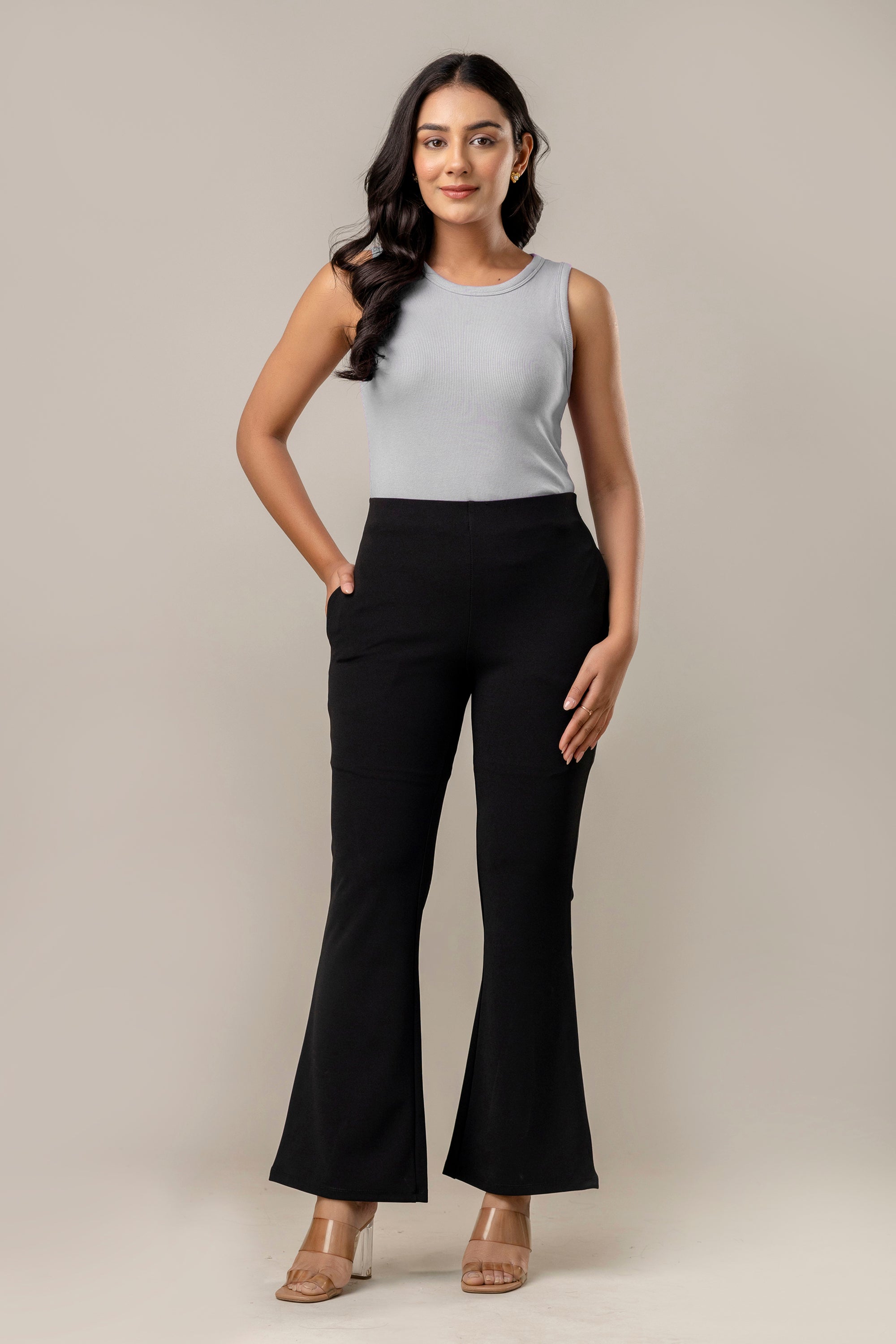 Womens Flare Pants | Stretchable Waist & Flared Leg – Swag