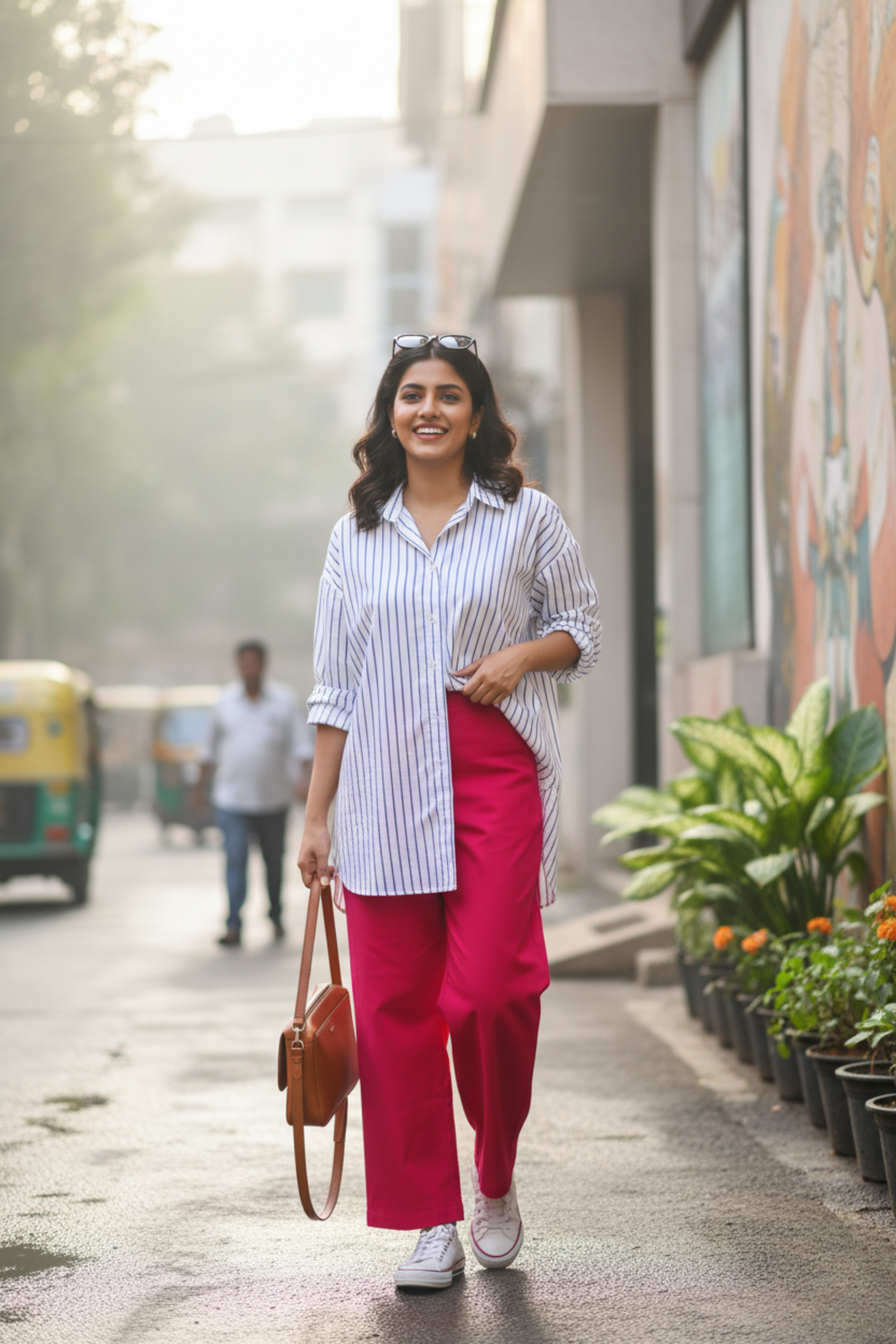 Hot Pink Sassy Wide Leg Pant