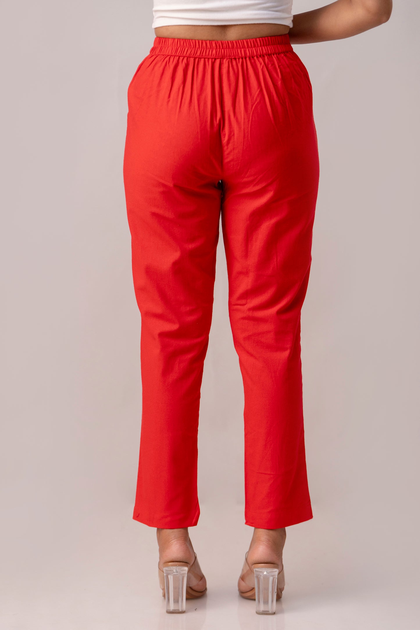 All-Day Comfort Coral Red Pants