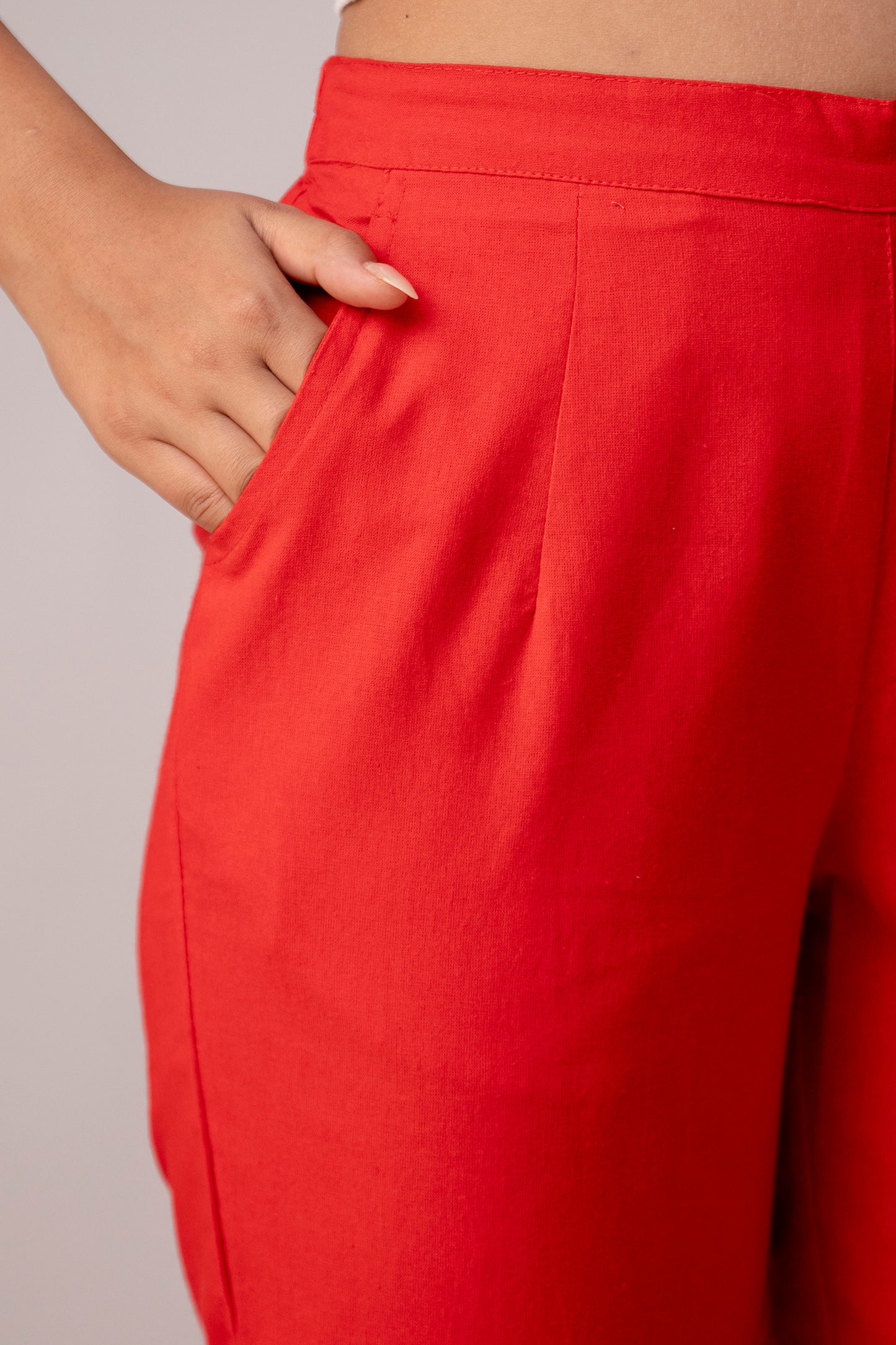 All-Day Comfort Coral Red Pants