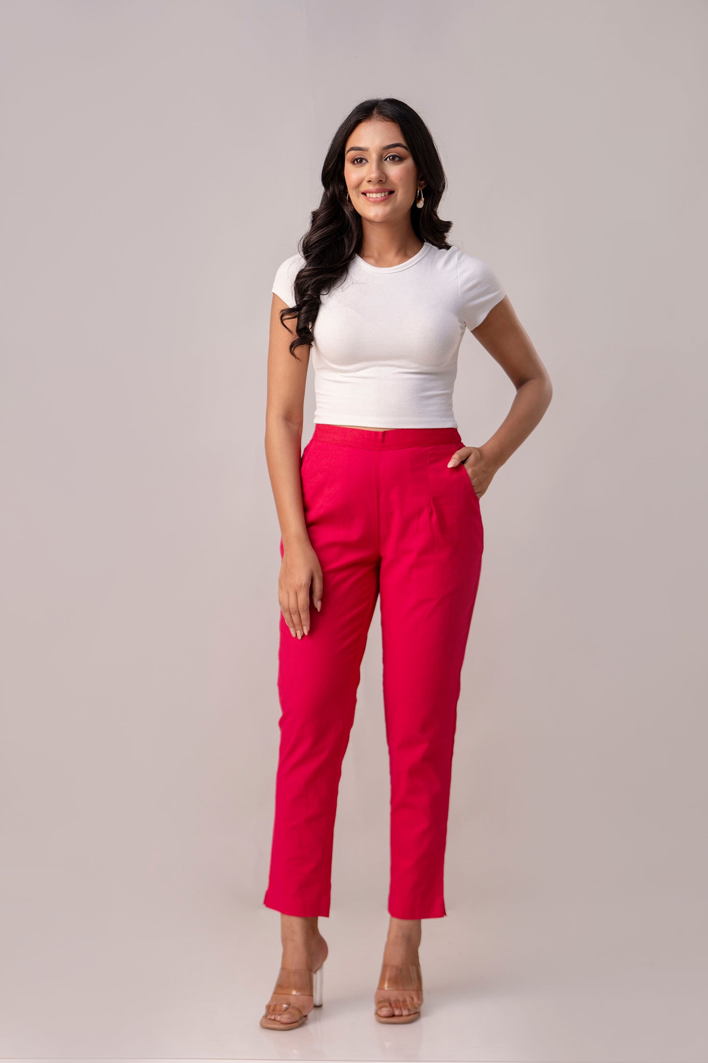 All-Day Comfort Fuchsia Pink Pants