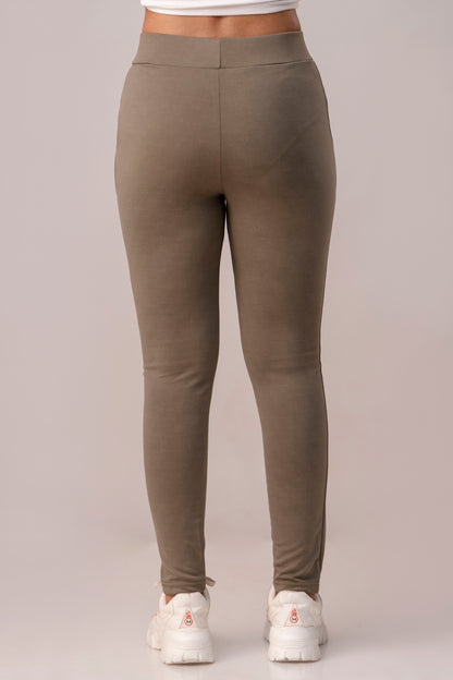 Brown Super Stretchable Jeggings