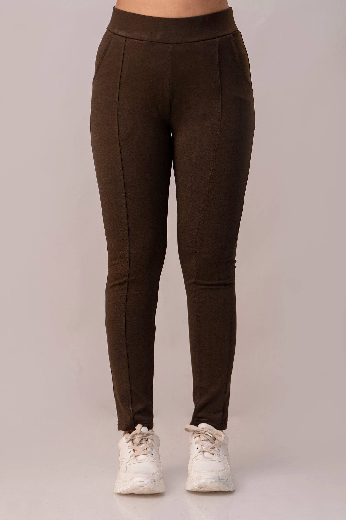 Olive Green Super Stretchable Jeggings