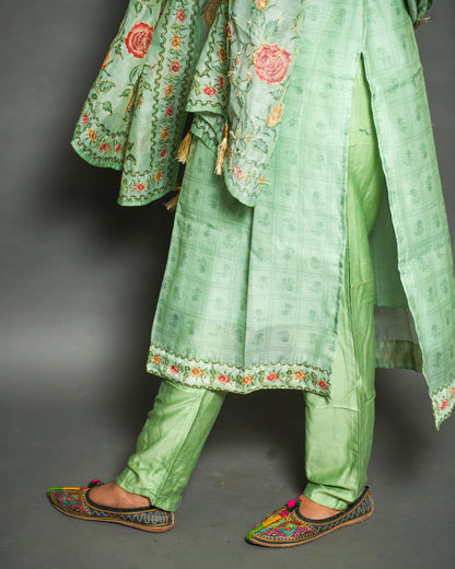 Katha print traditional suit set