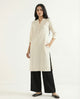Ecru Airy Linen Long Kurta