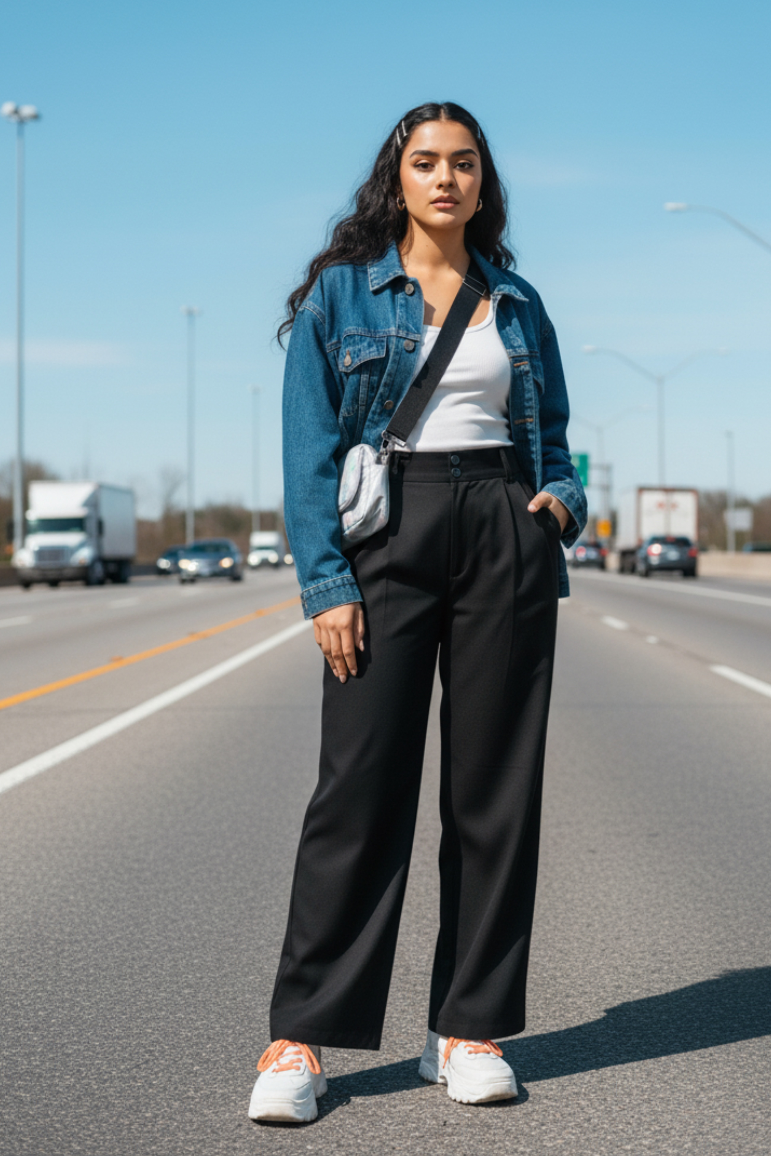 Sassy Black Korean Pants