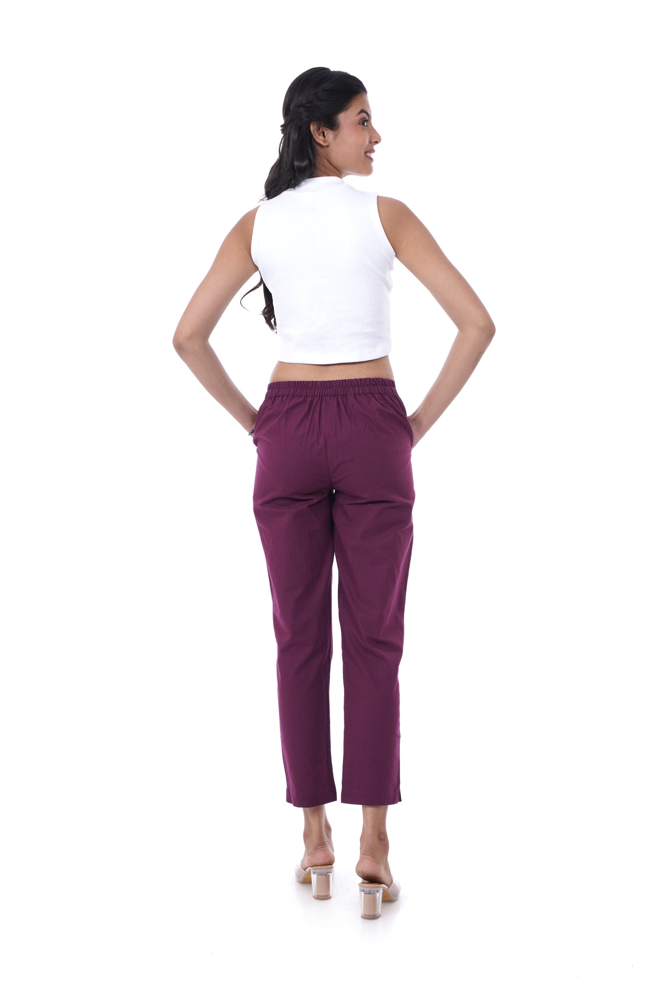 All-Day Comfort Wine Pants