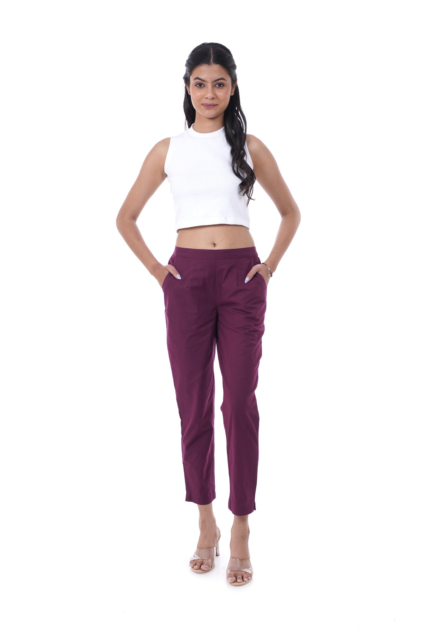 All-Day Comfort Wine Pants