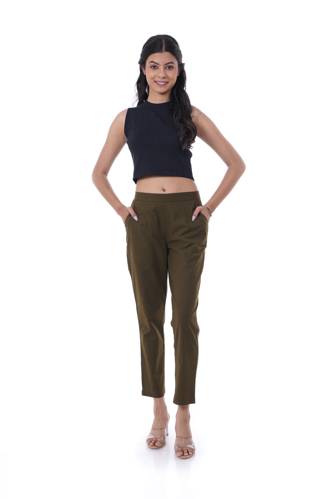 All-Day Comfort Olive Green Pants