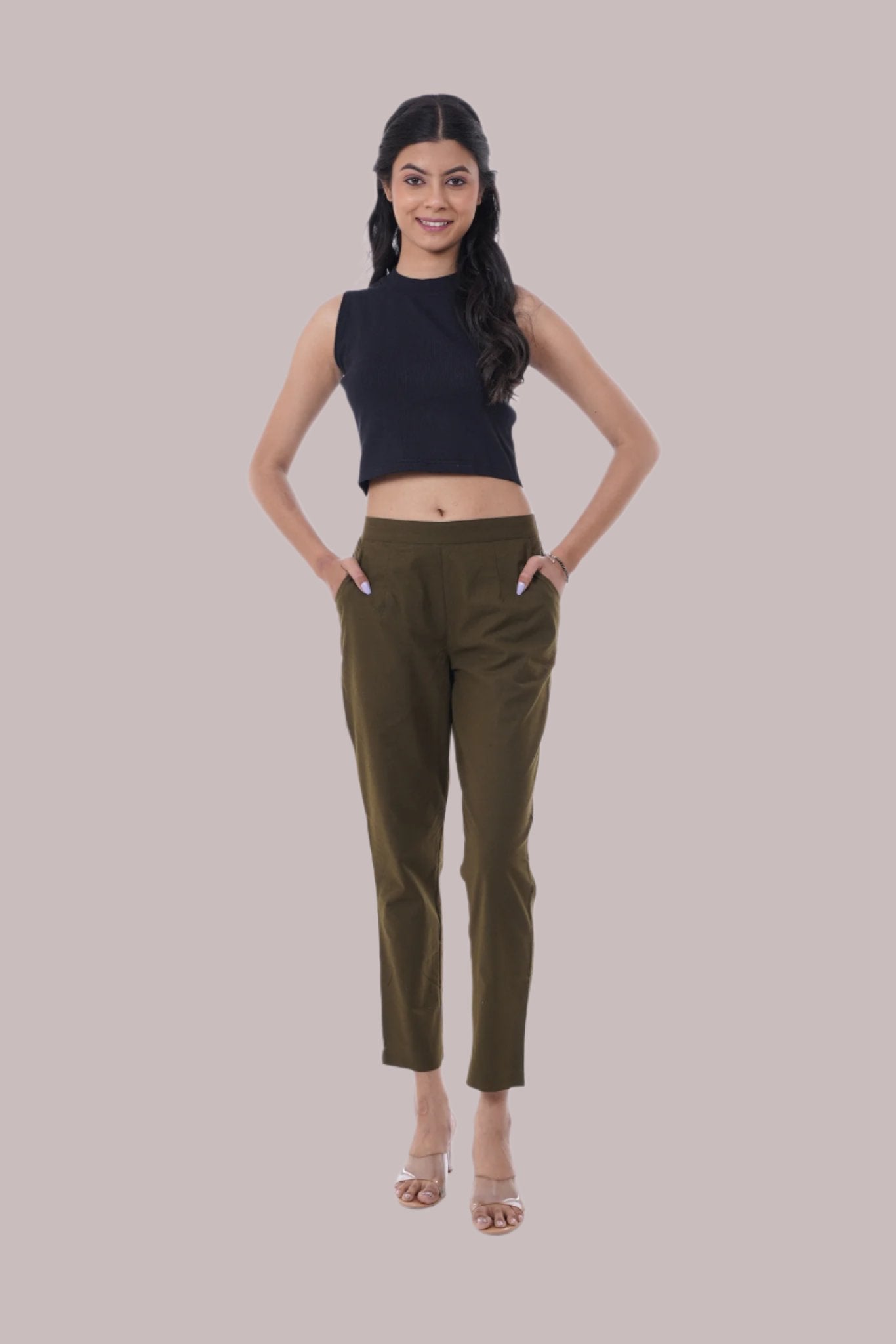 All-Day Comfort Olive Green Pants