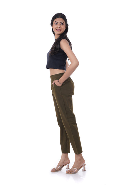 All-Day Comfort Olive Green Pants