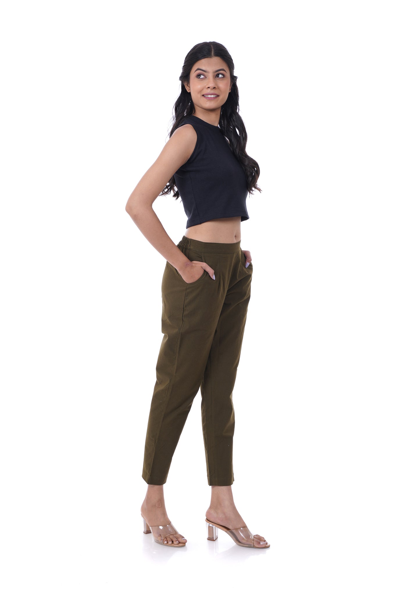 All-Day Comfort Olive Green Pants