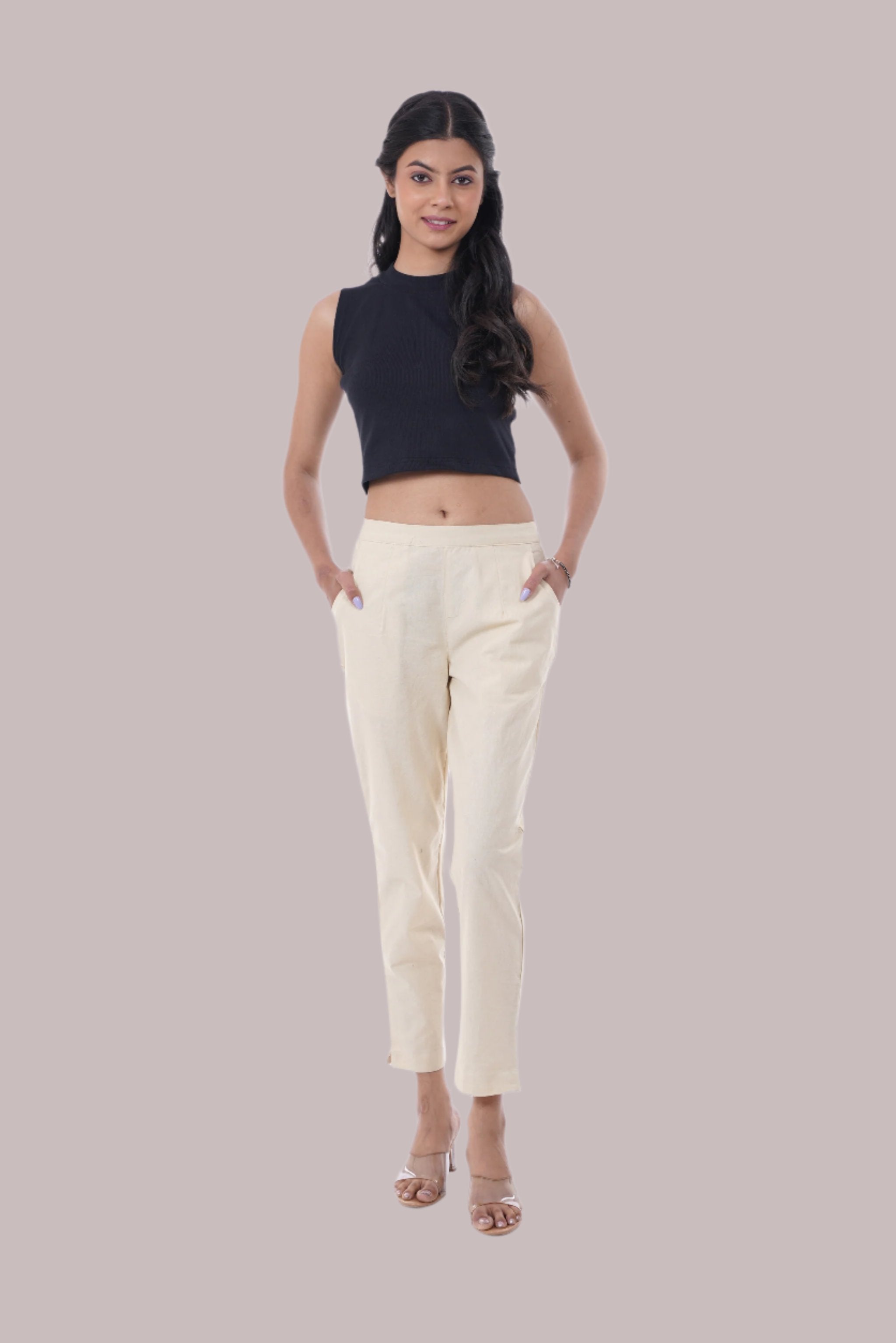 All-Day Comfort Beige Pants