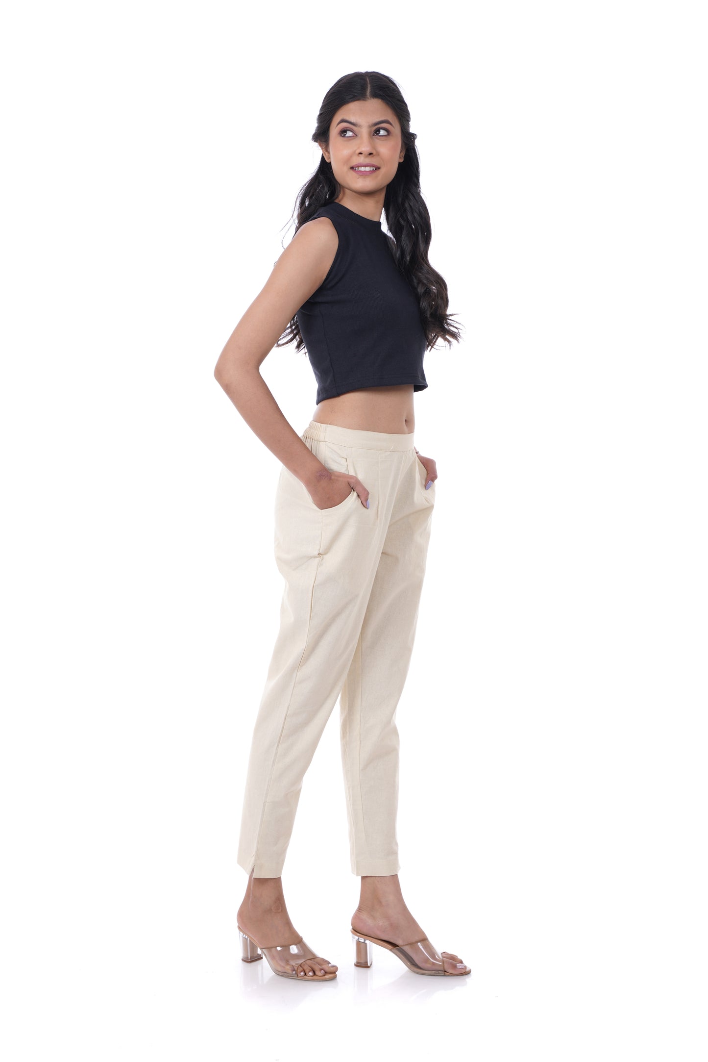 All-Day Comfort Beige Pants