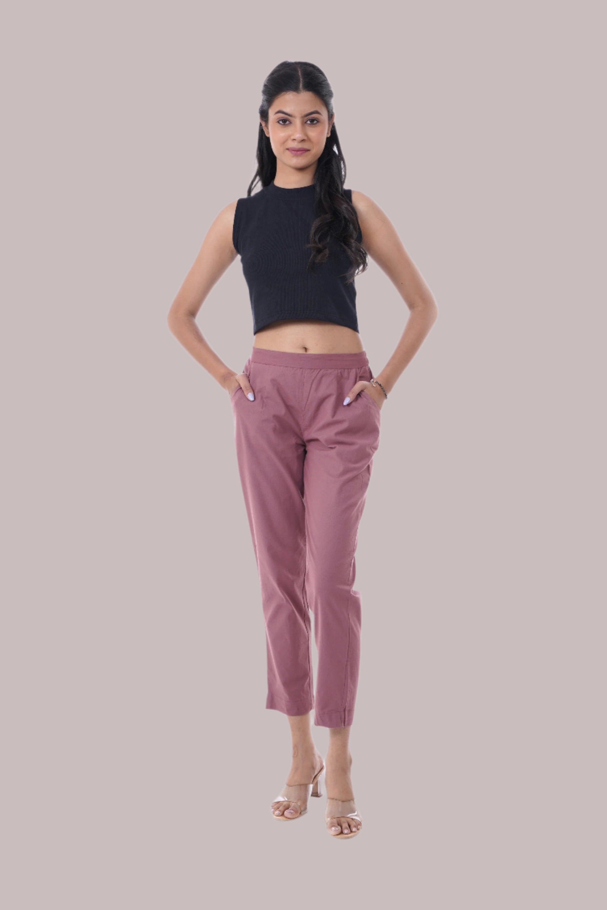 All-Day Comfort Rose Taupe Pants