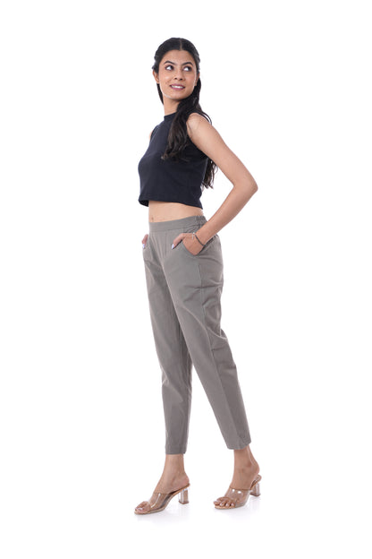 All-Day Comfort Cement Grey Pants