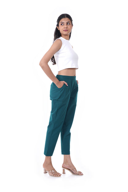 All-Day Comfort Bottle Green Pants