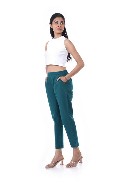 All-Day Comfort Bottle Green Pants