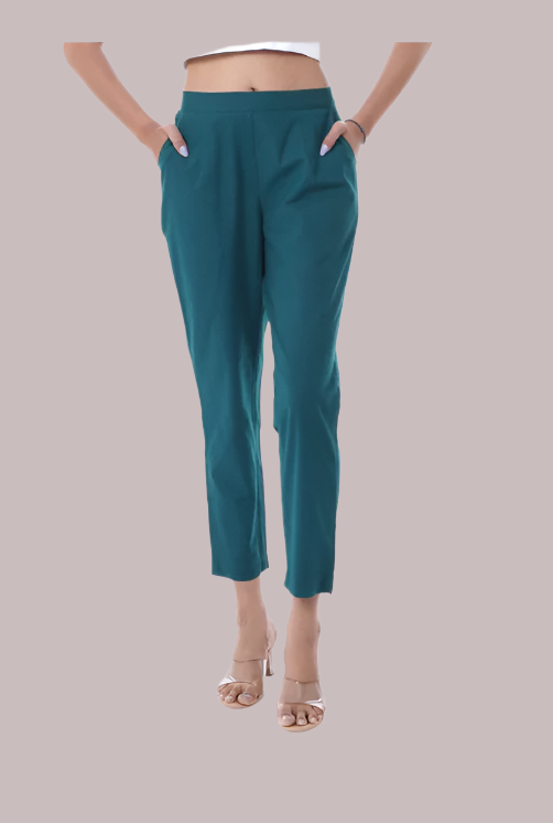 All-Day Comfort Bottle Green Pants