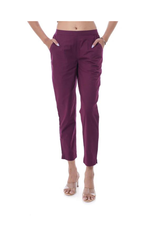 All-Day Comfort Wine Pants