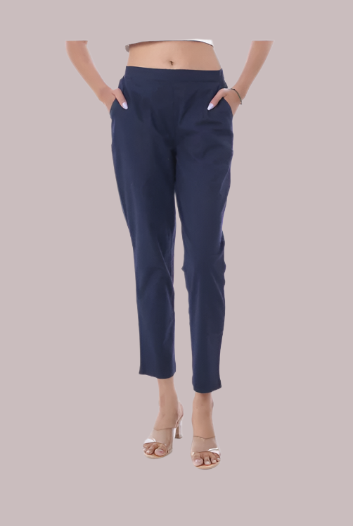 All-Day Comfort Navy Blue Pants