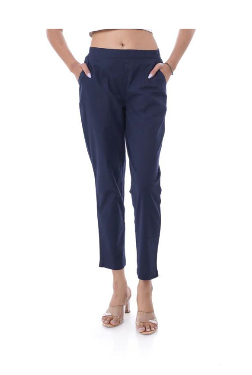 All-Day Comfort Navy Blue Pants