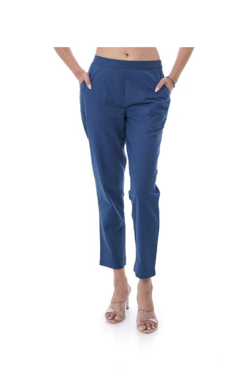 All-Day Comfort Peacock Blue Pants