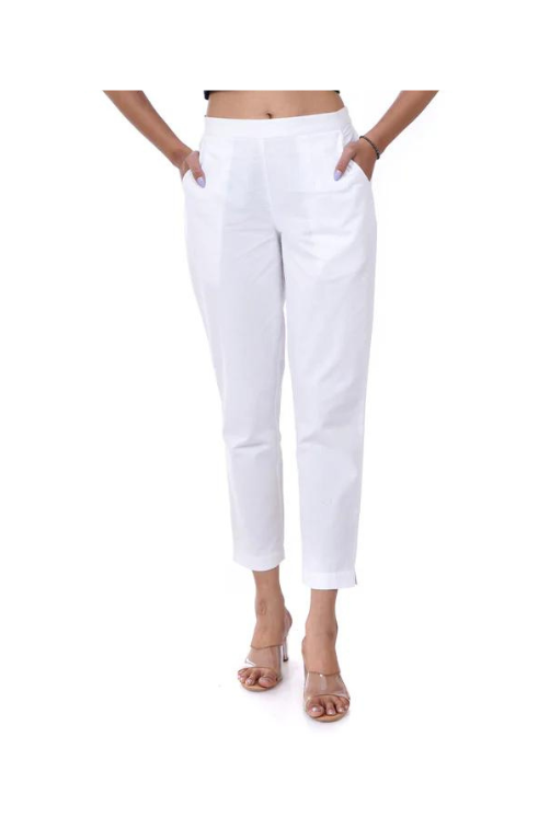 All-Day Comfort White Pants