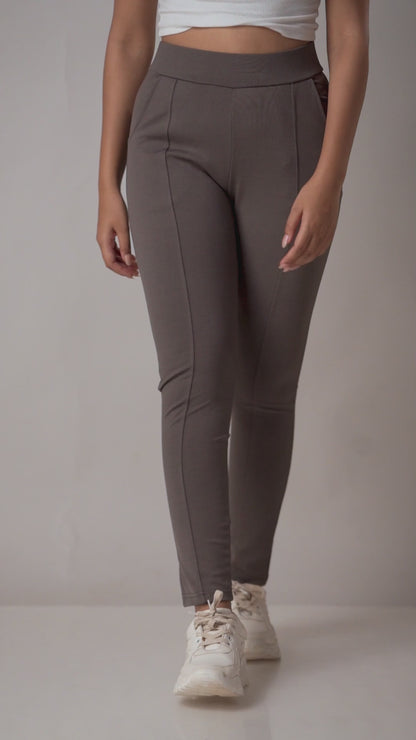 Ash Grey Super Stretchable Jeggings