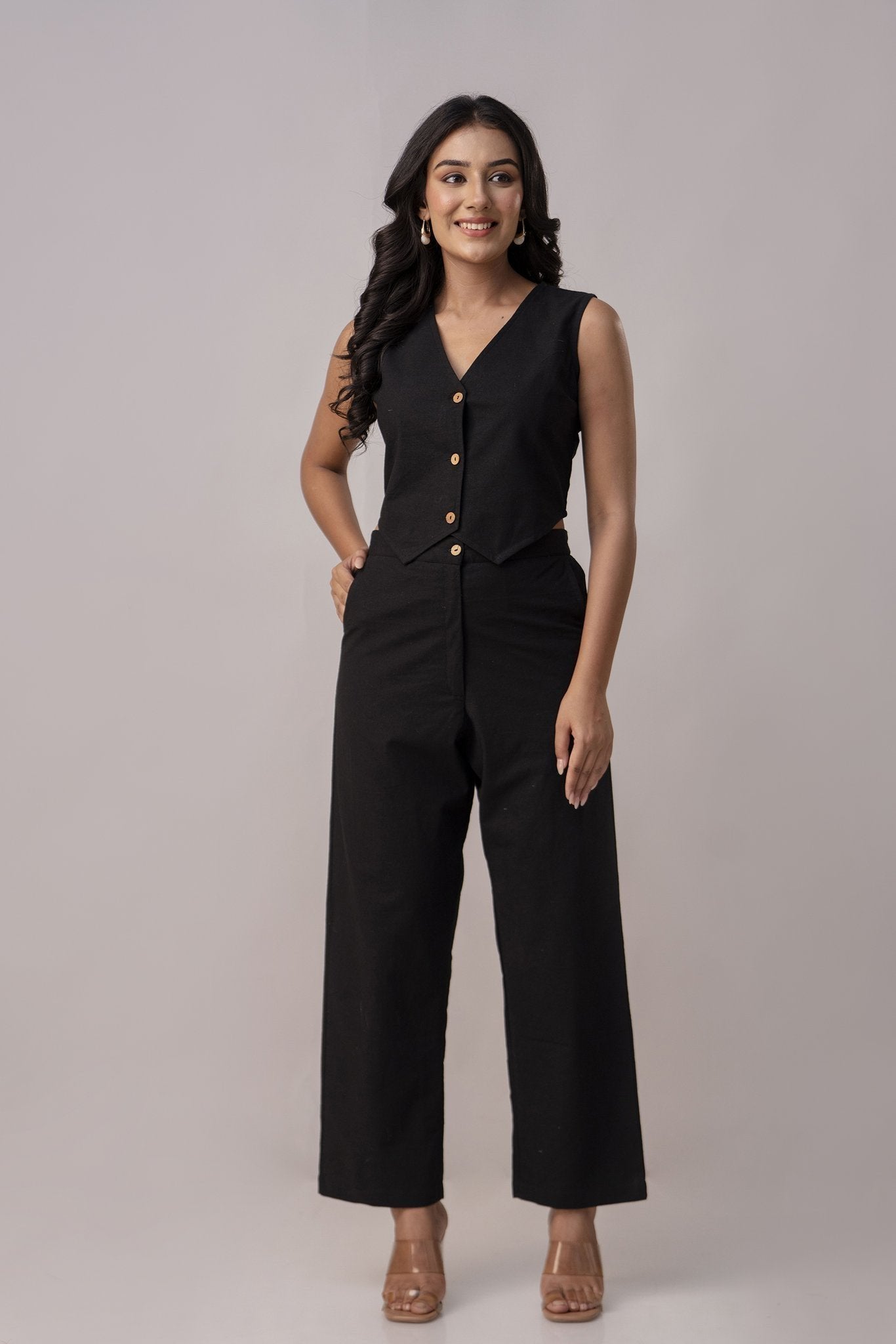 Black Waist Coat Co-ord set